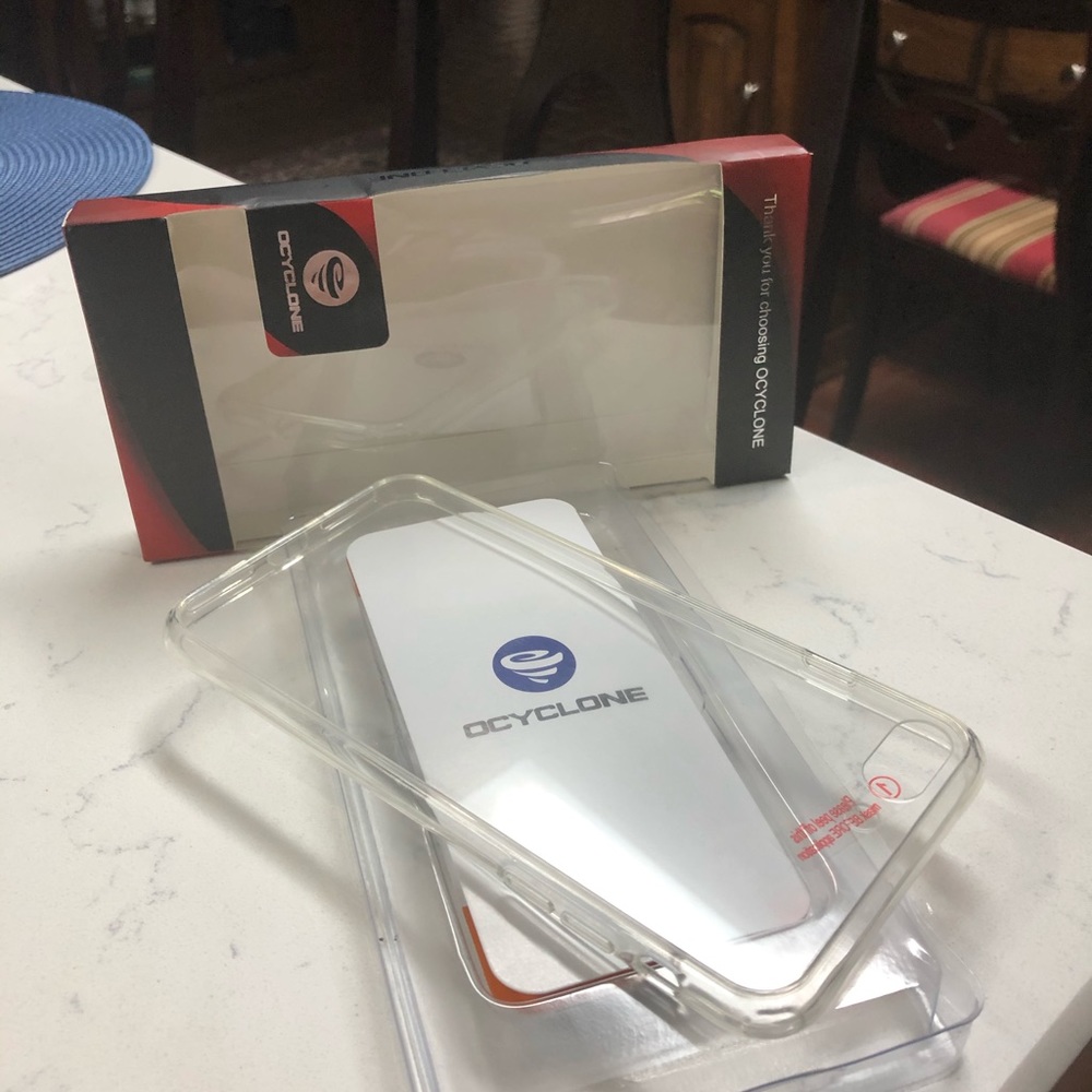 Ocyclone clear glass phone case 7P/8P New